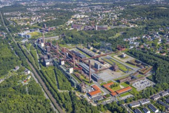 Aerial view, UNESCO World Heritage Zollverein Coal Mine Industrial Complex and Zollverein Coking
