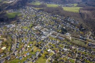 Town view Büschergrund, Freudenberg, Sauerland, North Rhine-Westphalia, Germany, DE, Europe, city