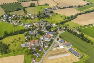 Aerial view, aerial view district Bentrop, Fröndenberg/Ruhr, Ruhr area, North Rhine-Westphalia,