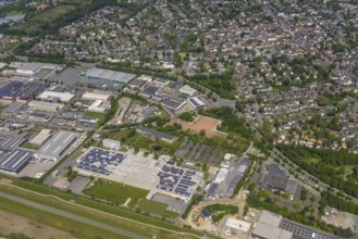 Aerial view, brownfield Emscherstrasse 66 formerly GAFÖG, Bismarck, Gelsenkirchen, Ruhr area, North