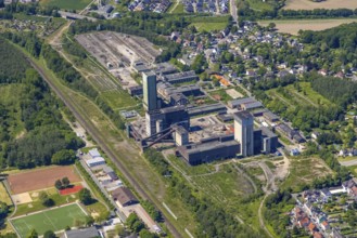 Aerial view, New Westerholt Colliery, Hassel, Gelsenkirchen, Ruhr area, North Rhine-Westphalia,