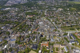 Aerial view, main centre Buer, retail centre, Buer, Gelsenkirchen, Ruhr area, North