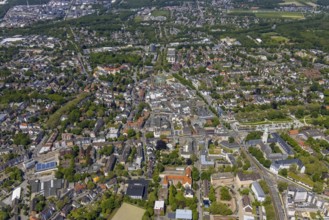 Aerial view, main centre Buer, retail centre, Buer, Gelsenkirchen, Ruhr area, North