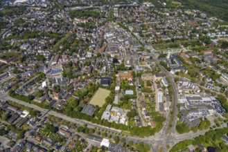 Aerial view, main centre Buer, retail centre, Buer, Gelsenkirchen, Ruhr area, North