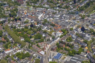 Aerial view, main centre Buer, retail centre, Buer, Gelsenkirchen, Ruhr area, North