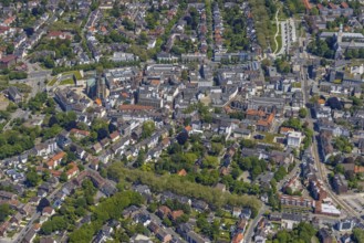 Aerial view, main centre Buer, retail centre, Buer, Gelsenkirchen, Ruhr area, North