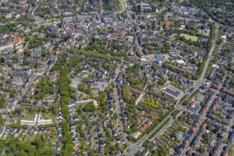 Aerial view, main centre Buer, retail centre, Buer, Gelsenkirchen, Ruhr area, North