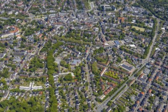 Aerial view, main centre Buer, retail centre, Buer, Gelsenkirchen, Ruhr area, North