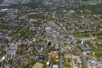 Aerial view, main centre Buer, retail centre, Buer, Gelsenkirchen, Ruhr area, North