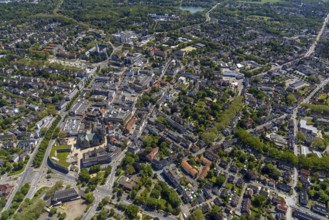 Aerial view, main centre Buer, retail centre, Buer, Gelsenkirchen, Ruhr area, North