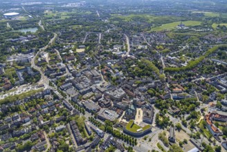Aerial view, main centre Buer, retail centre, Buer, Gelsenkirchen, Ruhr area, North