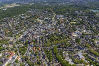 Aerial view, main centre Buer, retail centre, Buer, Gelsenkirchen, Ruhr area, North
