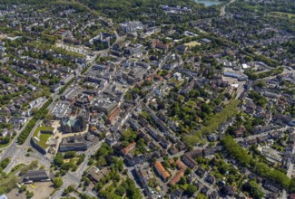 Aerial view, main centre Buer, retail centre, Buer, Gelsenkirchen, Ruhr area, North