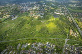 Aerial photo, Rungenberghalde, Beckhausen, Gelsenkirchen, Ruhr area, North Rhine-Westphalia,