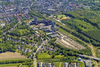 Aerial view, New Westerholt Colliery, Hassel, Gelsenkirchen, Ruhr area, North Rhine-Westphalia,