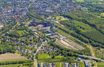 Aerial view, New Westerholt Colliery, Hassel, Gelsenkirchen, Ruhr area, North Rhine-Westphalia,
