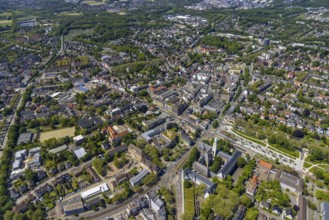 Aerial view, main centre Buer, retail centre, Buer, Gelsenkirchen, Ruhr area, North