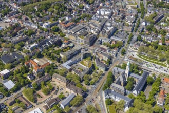 Aerial view, main centre Buer, retail centre, Buer, Gelsenkirchen, Ruhr area, North