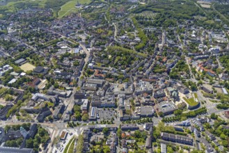 Aerial view, main centre Buer, retail centre, Buer, Gelsenkirchen, Ruhr area, North