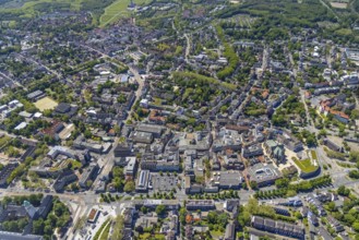 Aerial view, main centre Buer, retail centre, Buer, Gelsenkirchen, Ruhr area, North