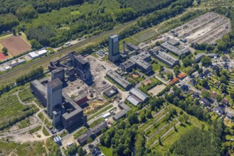Aerial view, New Westerholt Colliery, Hassel, Gelsenkirchen, Ruhr area, North Rhine-Westphalia,