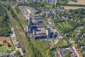 Aerial view, New Westerholt Colliery, Hassel, Gelsenkirchen, Ruhr area, North Rhine-Westphalia,