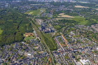 Aerial view, New Westerholt Colliery, Hassel, Gelsenkirchen, Ruhr area, North Rhine-Westphalia,