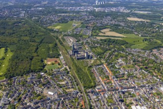 Aerial view, New Westerholt Colliery, Hassel, Gelsenkirchen, Ruhr area, North Rhine-Westphalia,