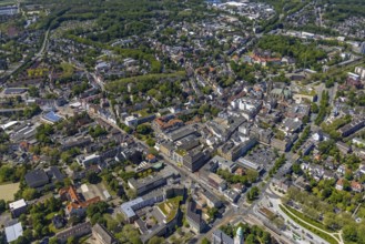 Aerial view, main centre Buer, retail centre, Buer, Gelsenkirchen, Ruhr area, North
