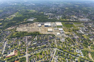 Aerial view, Schalker Verein, Gelsenkirchen-Bulmke-Hüllen, Gelsenkirchen, Ruhr area, North