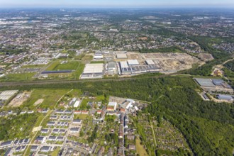 Aerial view, Schalker Verein, Gelsenkirchen-Bulmke-Hüllen, Gelsenkirchen, Ruhr area, North