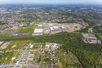 Aerial view, Schalker Verein, Gelsenkirchen-Bulmke-Hüllen, Gelsenkirchen, Ruhr area, North