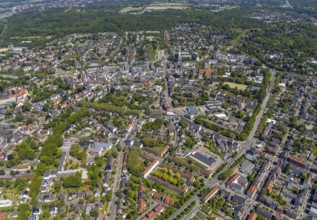 Aerial view, main centre Buer, retail centre, Buer, Gelsenkirchen, Ruhr area, North