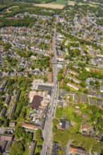 Aerial view, local supply centre Hassel Polsumer Straße retail centre, Hassel, Gelsenkirchen, Ruhr