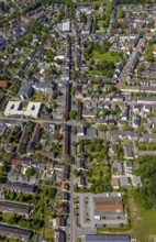 Aerial view, secondary centre Resse, Ewaldstraße, retail centre, Resse, Gelsenkirchen, Ruhr area,