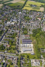 Aerial view, secondary centre Resse, Ewaldstraße, retail centre, Resse, Gelsenkirchen, Ruhr area,