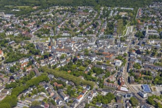 Aerial view, main centre Buer, retail centre, Buer, Gelsenkirchen, Ruhr area, North