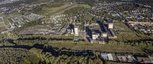Aerial view, former DSK Lippe mine on Egonstraße on the city limits of Gelsenkirchen in the