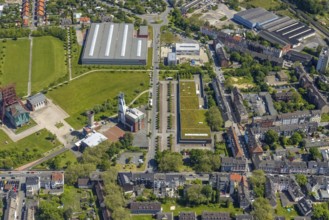 Aerial view, Bismarck shopping centre, Bismarckstraße Nord/Consol, retail centre,