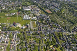 Aerial view, Bismarck shopping centre, Bismarckstraße Nord/Consol, retail centre,