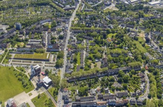 Aerial view, Bismarck shopping centre, Bismarckstraße Nord/Consol, retail centre,