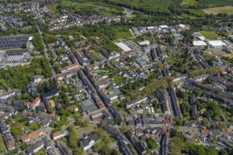 Aerial view, Rotthausen secondary centre, Karl-Meyer-Straße, retail centre, Rotthausen,