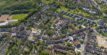 Aerial view, supplementary location retail centre, Bochumer Straße, Wissenschaftspark Gelsenkirchen