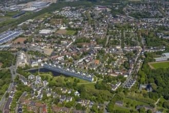 Aerial view, supplementary location retail centre, Bochumer Straße, Wissenschaftspark Gelsenkirchen