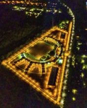 Aerial view, Gelsenkirchen Prison, JVA Feldmark, Gelsenkirchen, Ruhr area, North Rhine-Westphalia,
