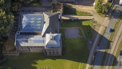 Aerial photo, Horst Castle Adventure Museum in the Horst district of Gelsenkirchen, Ruhr area,