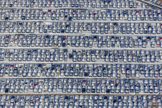 Aerial photo, CAT Automobillogistik Essen, Essen-Altenessen, Essen, Ruhr area, North