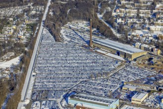 Aerial photo, CAT Automobillogistik Essen, Essen-Altenessen, Essen, Ruhr area, North