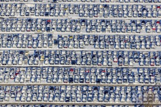 Aerial photo, CAT Automobillogistik Essen, Essen-Altenessen, Essen, Ruhr area, North