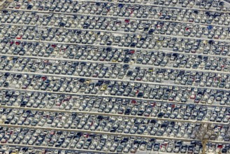 Aerial photo, CAT Automobillogistik Essen, Essen-Altenessen, Essen, Ruhr area, North